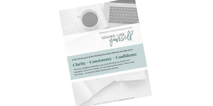 Promotional/Cover Page design of the digital Sound Like Yourself journal.